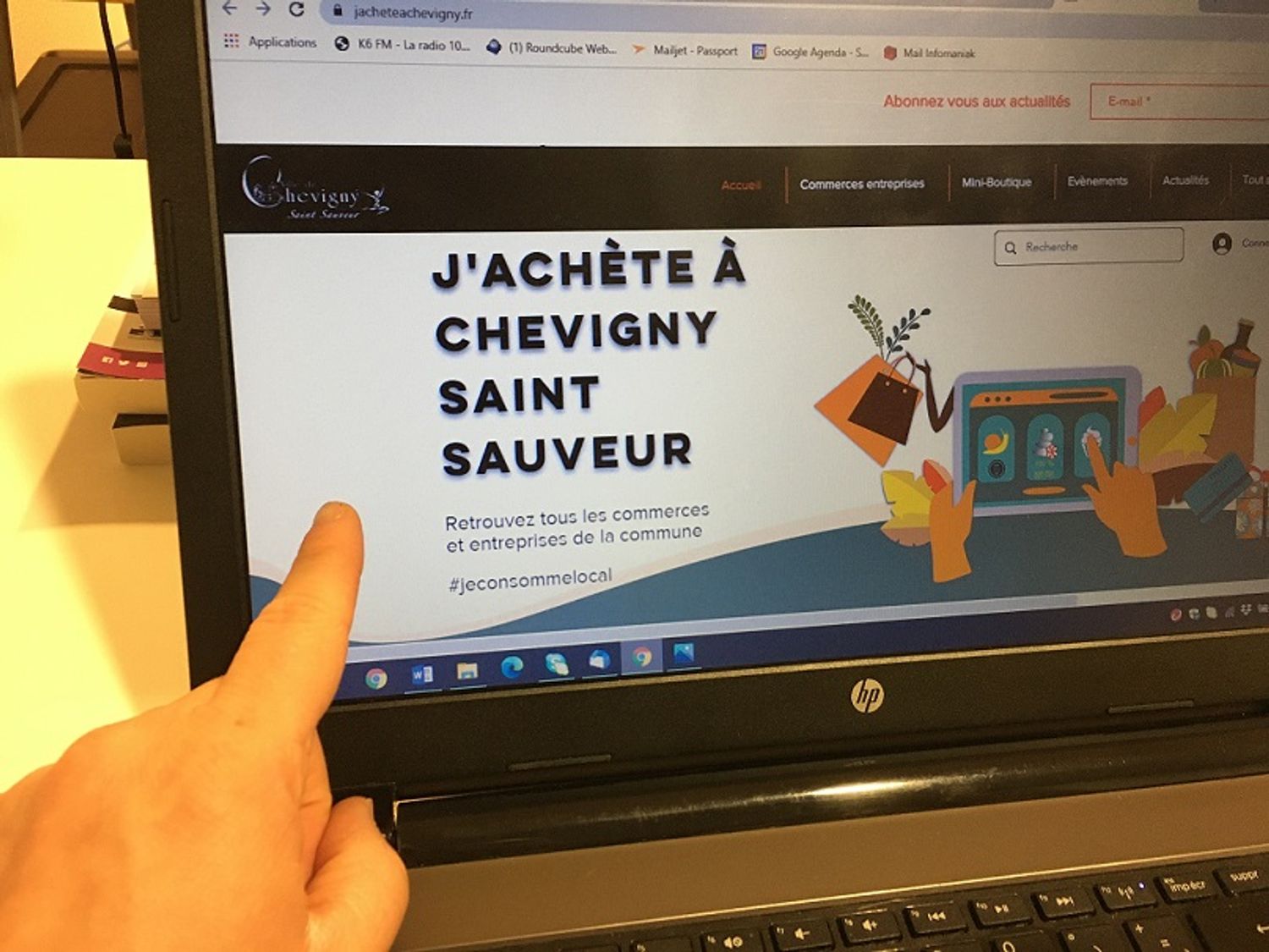 La ville de Chevigny Saint-Sauveur propose un site internet qui regroupe des commerces locaux
